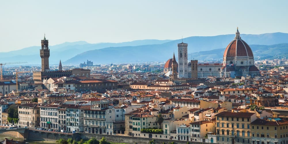 Florenz: Ausblick auf die Stadt