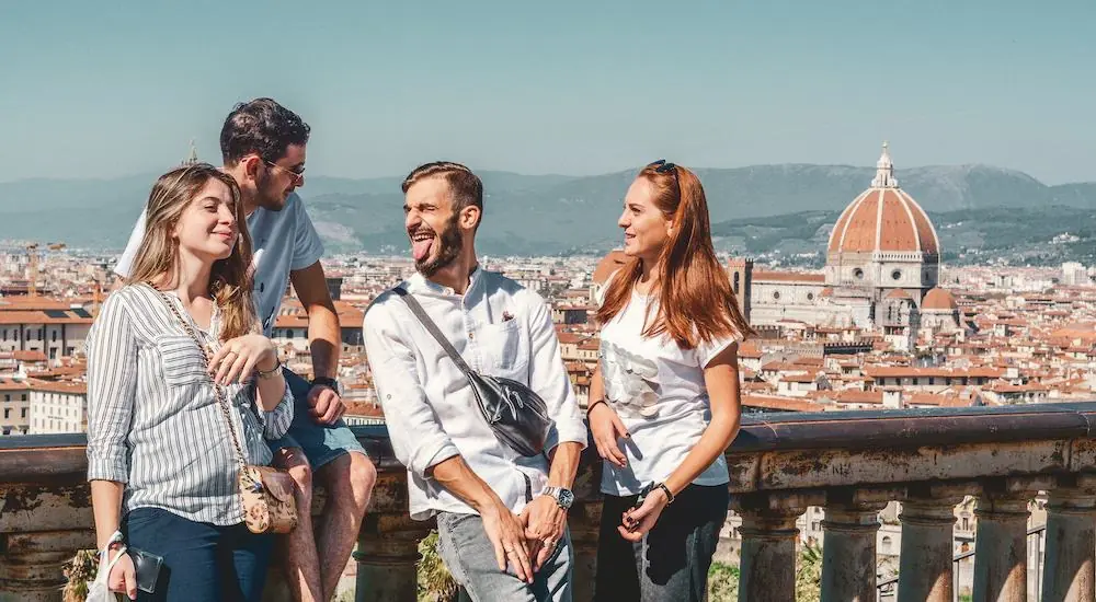 Stadtführung in Florenz, wo Deutsch eine Prüfungssprache ist