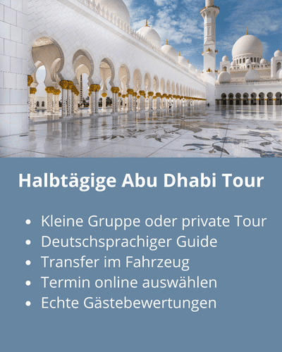 Abu Dhabi: Halbtägige Tour und Stadtführung auf Deutsch