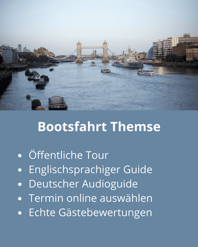 London: Bootsfahrt auf der Themse